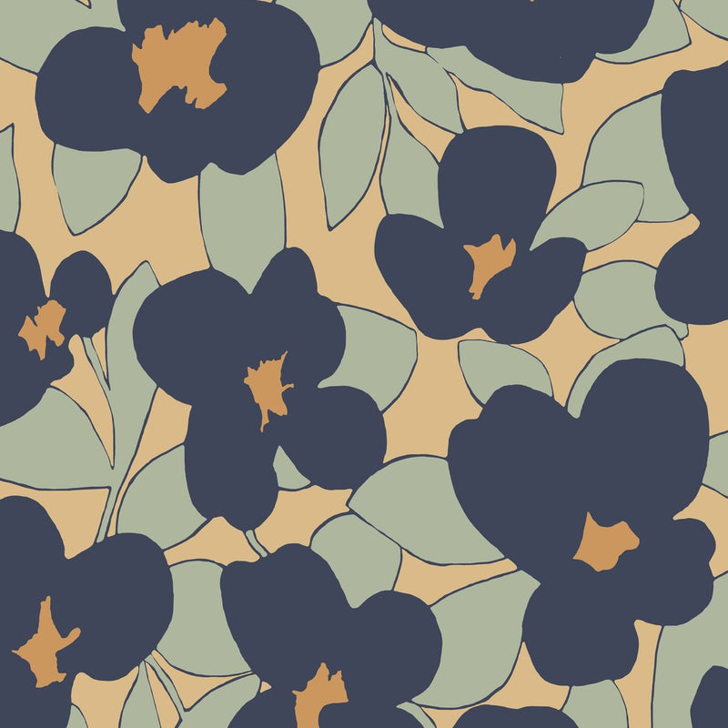 August Flower Power Wallpaper - 5 colours