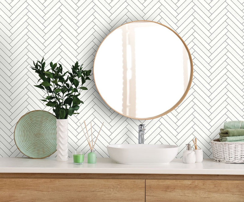 Cerros Tile Wallpaper - 4 Colours NZ-Wallpaper