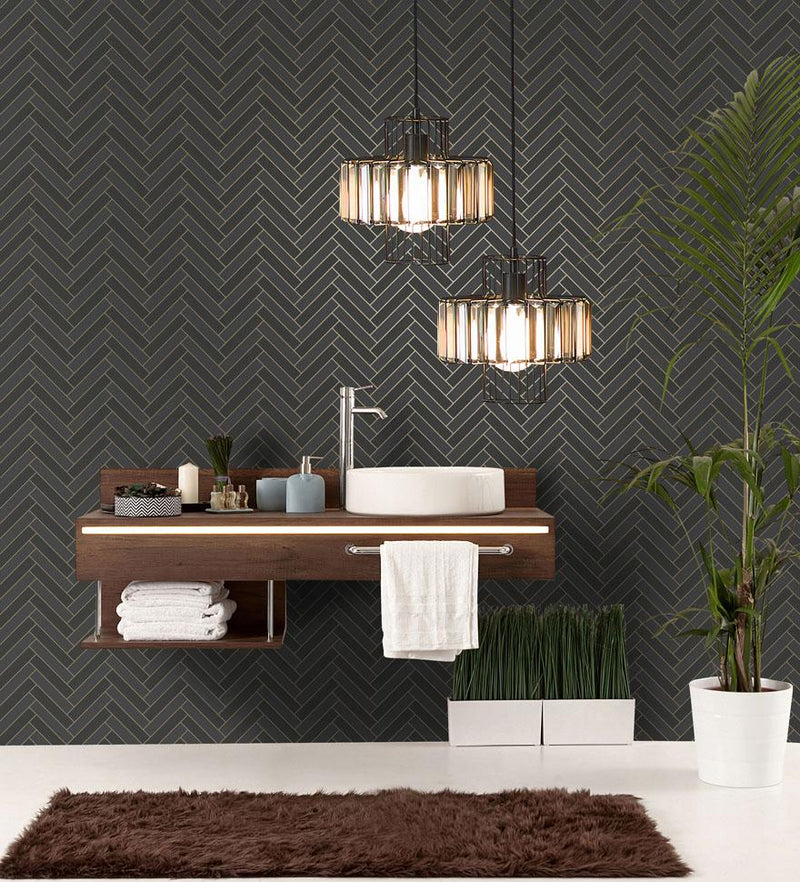 Cerros Tile Wallpaper - 4 Colours NZ-Wallpaper