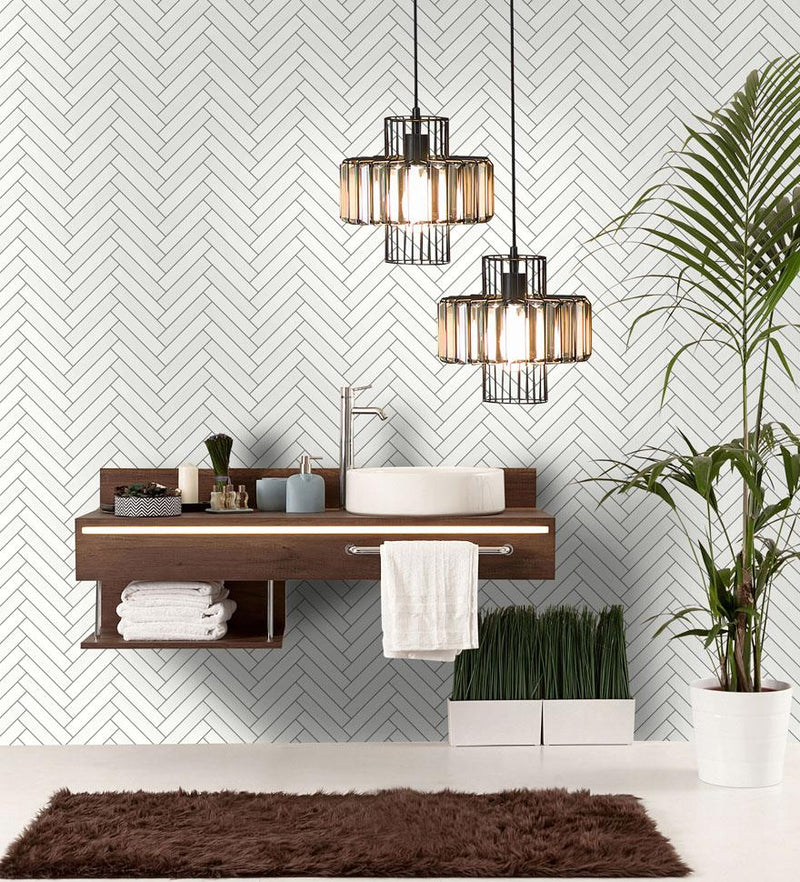 Cerros Tile Wallpaper - 4 Colours NZ-Wallpaper