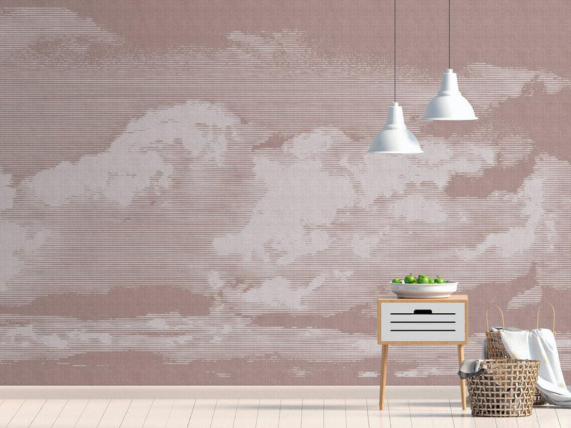 Cloudy Day Mural - Rouge