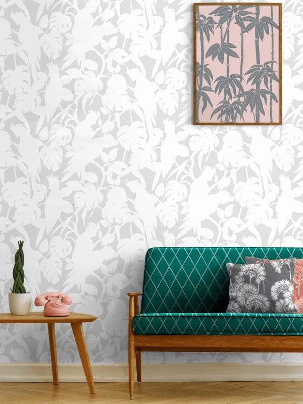 Cockatoos Florence Broadhurst Fabric NZ-Wallpaper