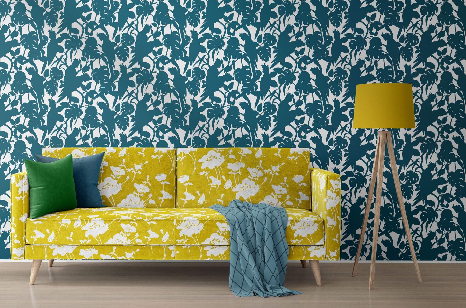 Cockatoos Florence Broadhurst Wallpaper - 10 Colours NZ-Wallpaper