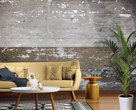 Concrete Coated Wall Mural