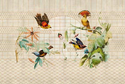 Voliere M - Custom Sized Wallpaper Mural (per m2)