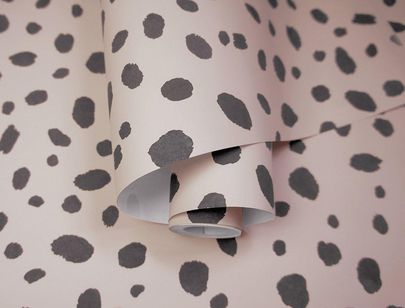 Dalmatian Spots Wallpaper - 2 Colours NZ-Wallpaper