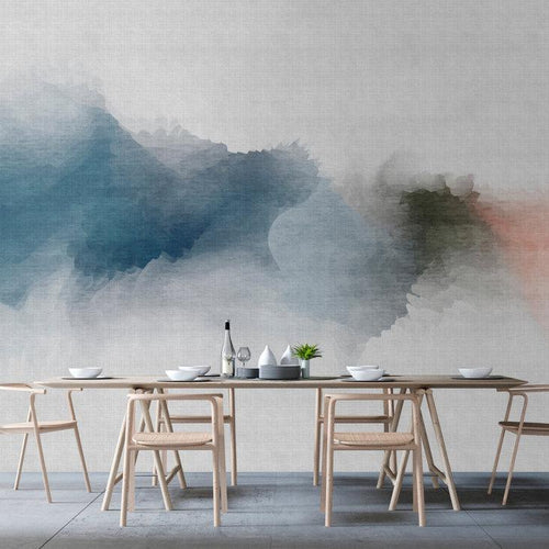 Daydream Cloud Mural - Blue