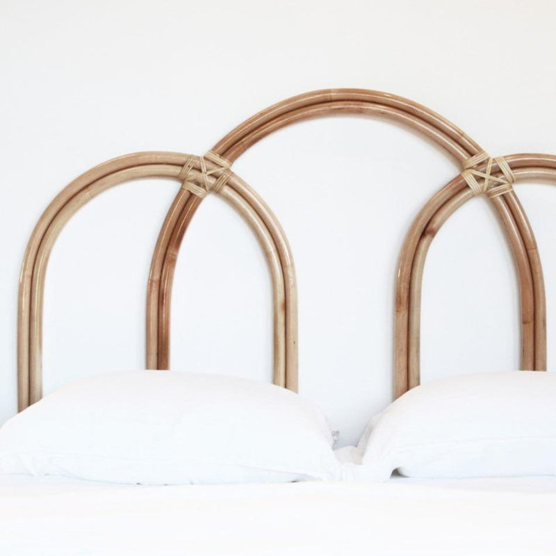 Demilune Rattan Bedhead / Headboard NZ-Homeware