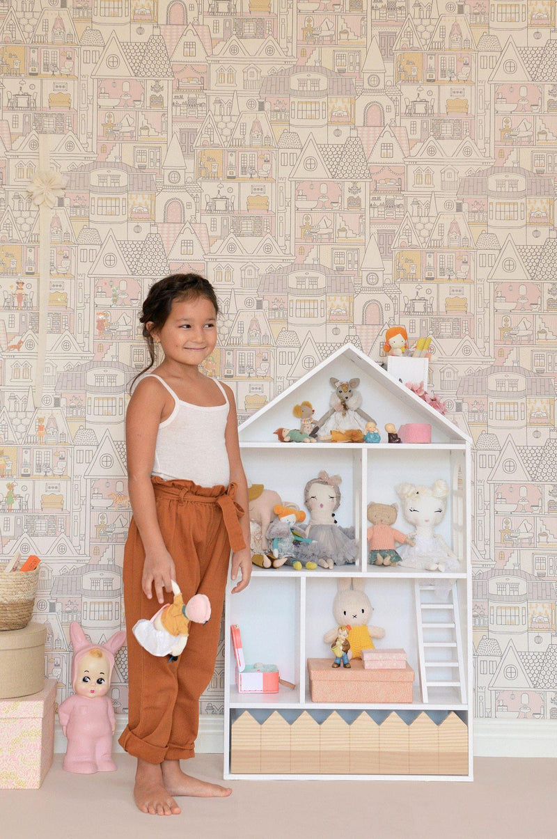 Dollhouse  Wallpaper - Soft Wool White