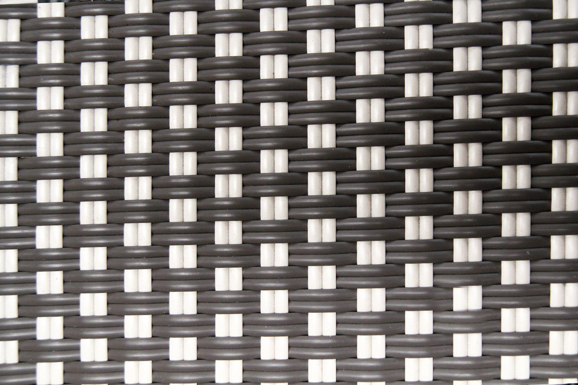 Double Basket Weave - Black/White