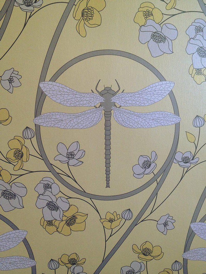 Dragonfly Wallpaper - 3 Colours NZ-Wallpaper