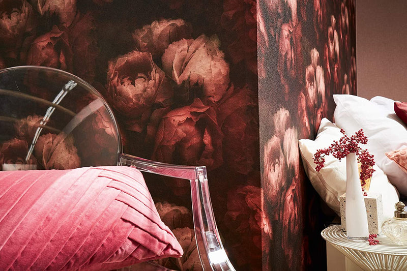 Dreamy Rose Wallpaper - 4 Colours NZ-Wallpaper
