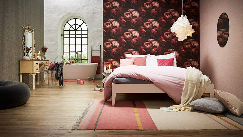 Dreamy Rose Wallpaper - 4 Colours NZ-Wallpaper