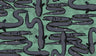 Really Eely - Aqua - Custom Sized Wallpaper Mural (per m2)