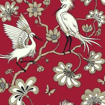 Egrets Florence Broadhurst Wallpaper NZ-Wallpaper