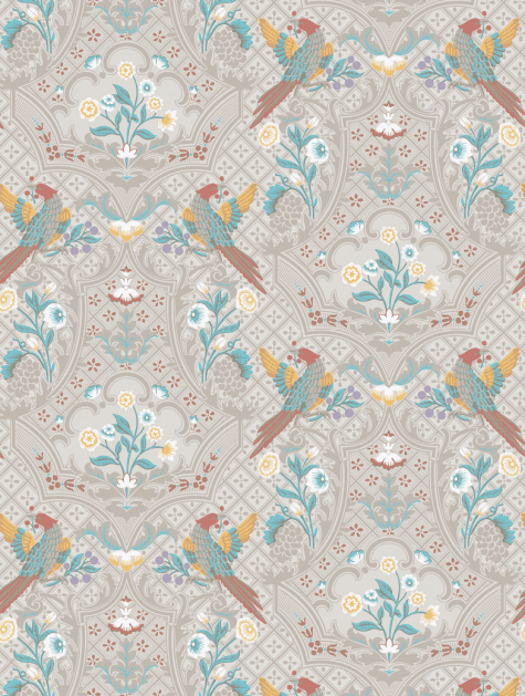 Empress Grey Wallpaper