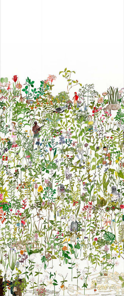 Enchanted Garden Mural wallpaper - 7 different sizes NZ-Wallpaper