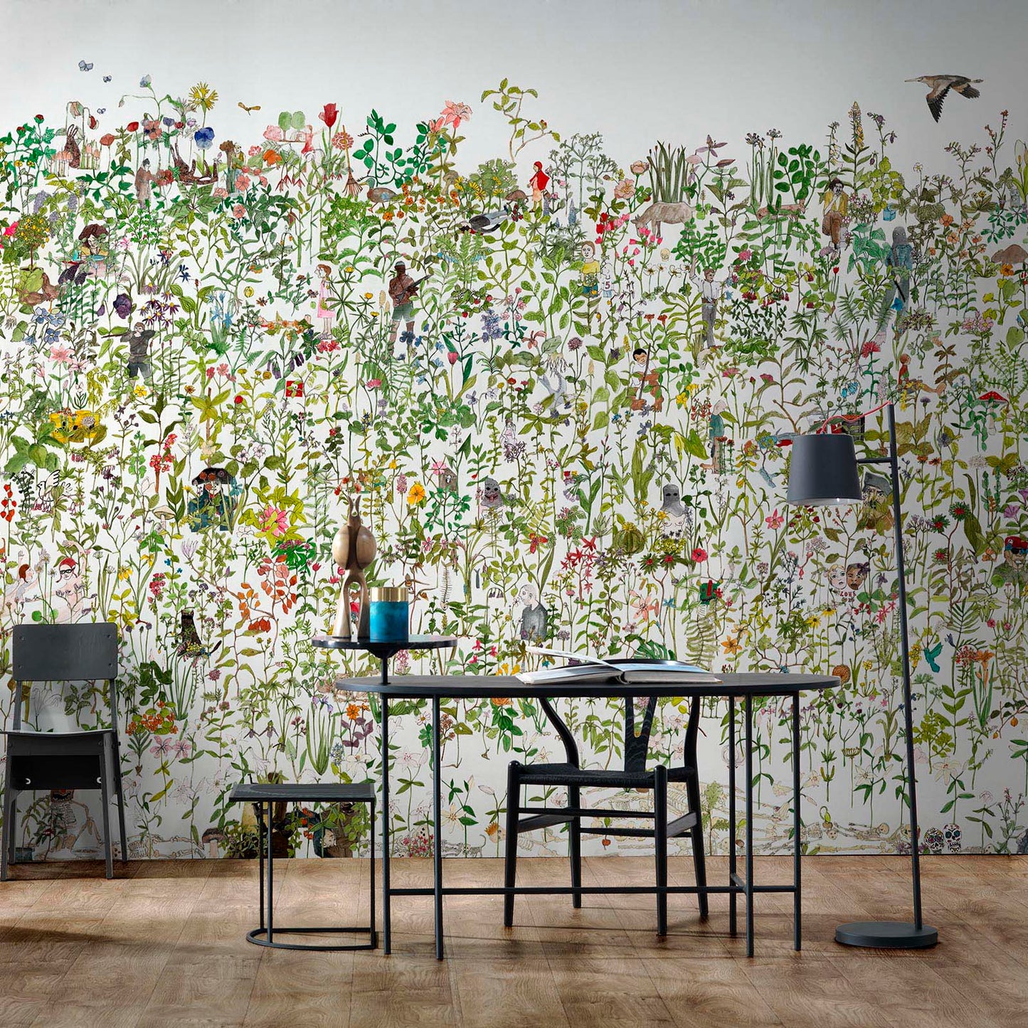 Enchanted Garden Mural wallpaper - 7 different sizes NZ-Wallpaper