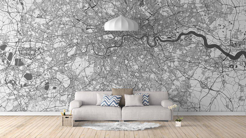 European City Art Map Murals - Many Cities NZ-Mural