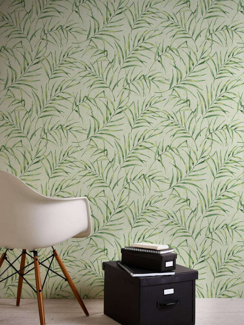 Fine Palm Leaf - 5 Colours NZ-Wallpaper