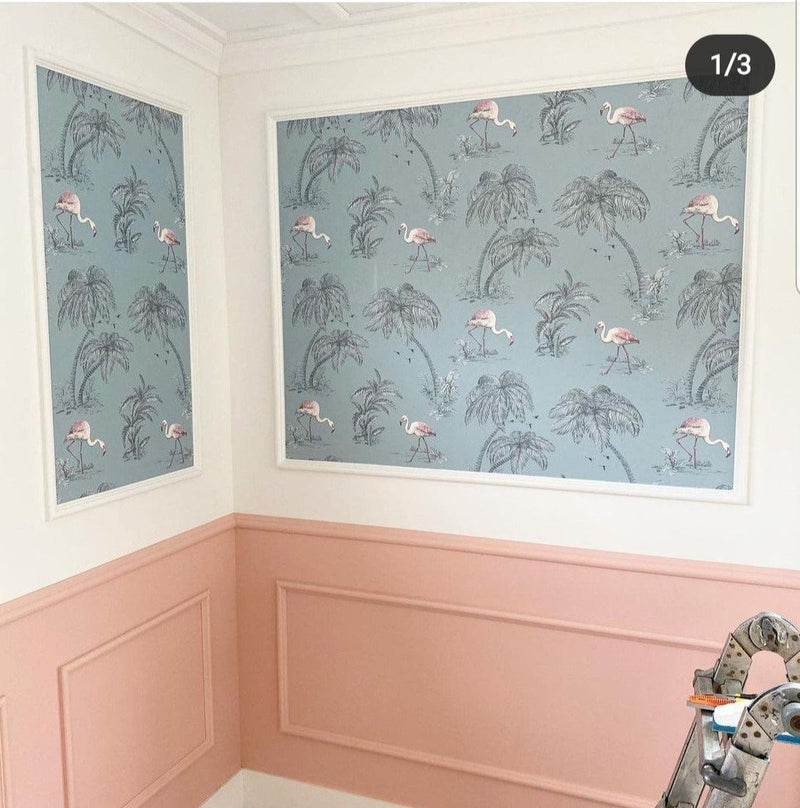 Flamingo Lakes Wallpaper - 3 Colours NZ-Wallpaper