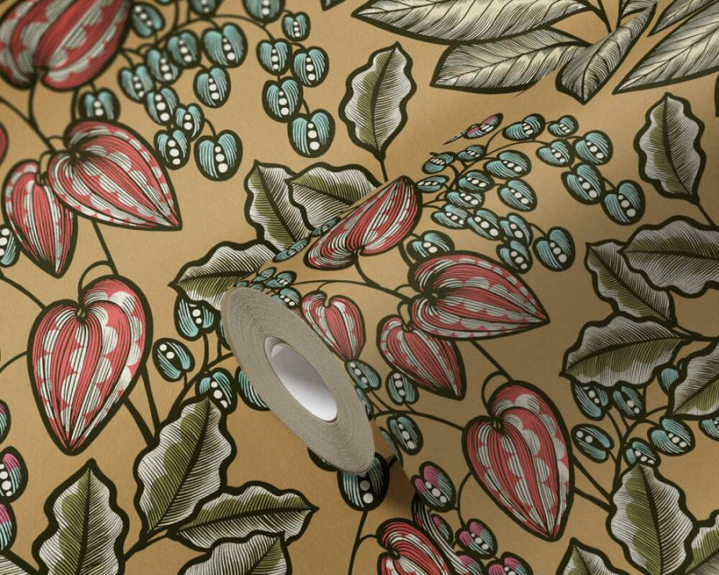 Floral Vine Wallpaper - 5 Colours NZ-Wallpaper