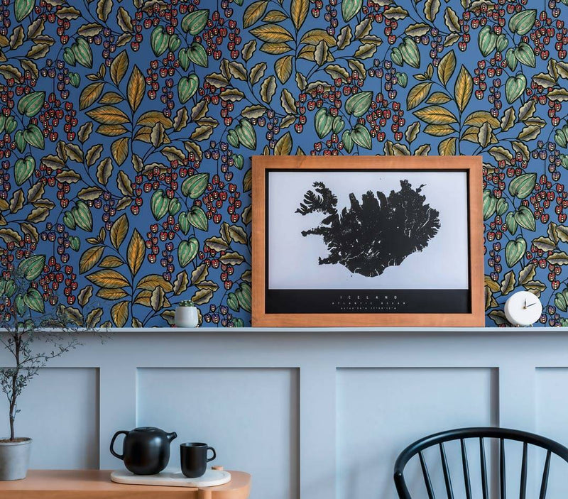 Floral Vine Wallpaper - 5 Colours NZ-Wallpaper