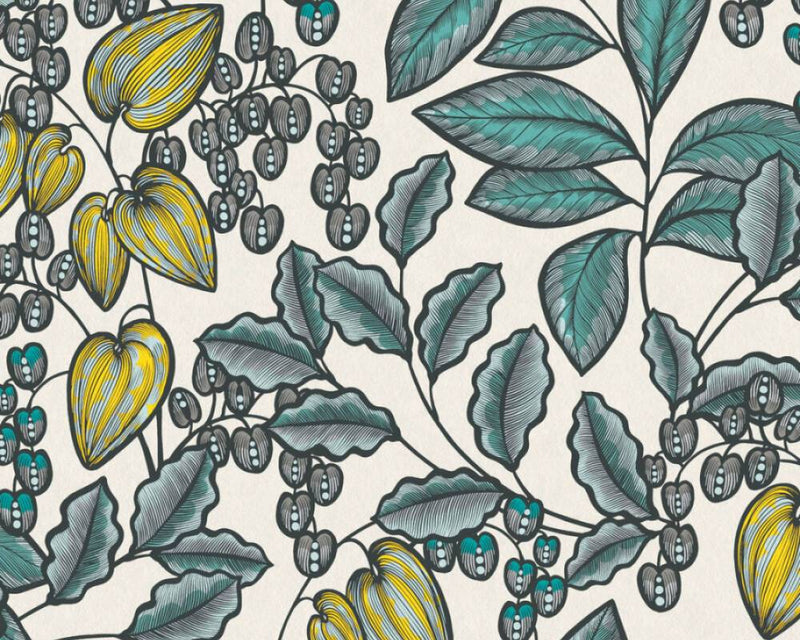 Floral Vine Wallpaper - 5 Colours NZ-Wallpaper
