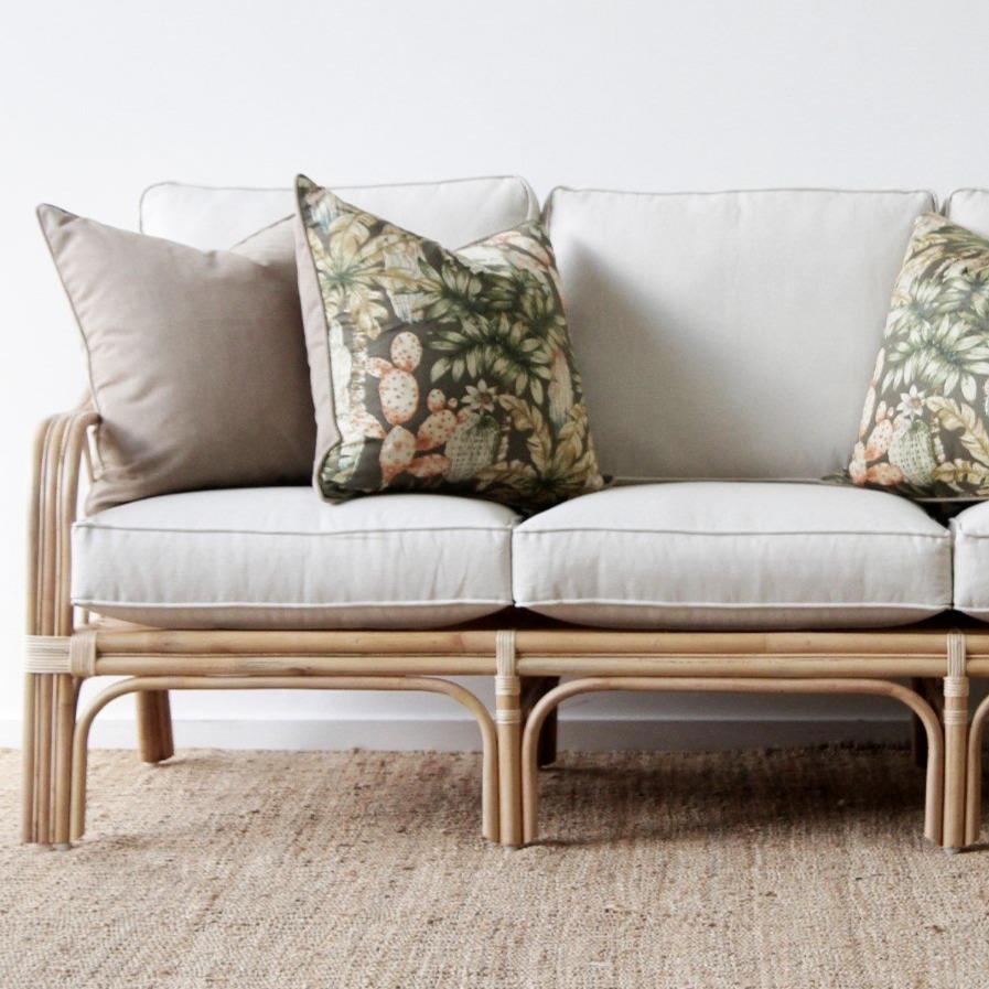Florence Cane Couch - 3 seater NZ-Homeware