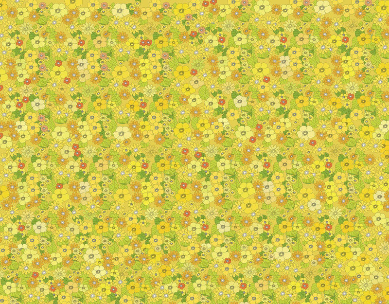 Flower Power Wallpaper - Yellow