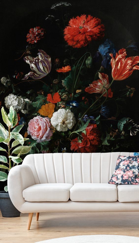 Vase of Flowers Mural - 2 Styles