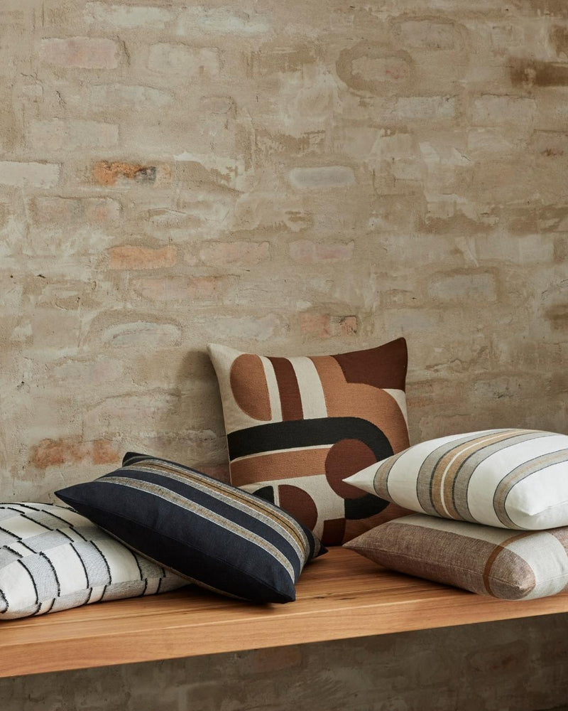 Franco Linen Stripe Cushion - 3 Colours