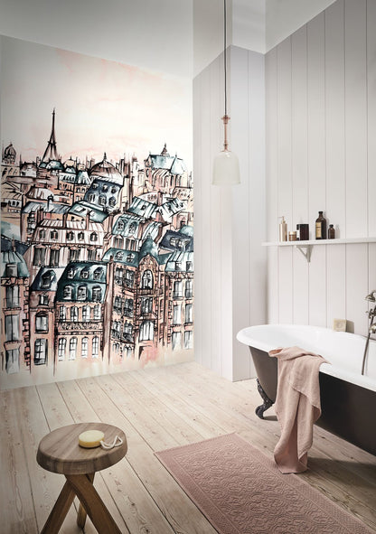 Grands Boulevard Wallpanel Mural Wallpaper - 2 colours