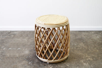 Galaxy Barrel Cane Side Table SALE - PICK UP ONLY