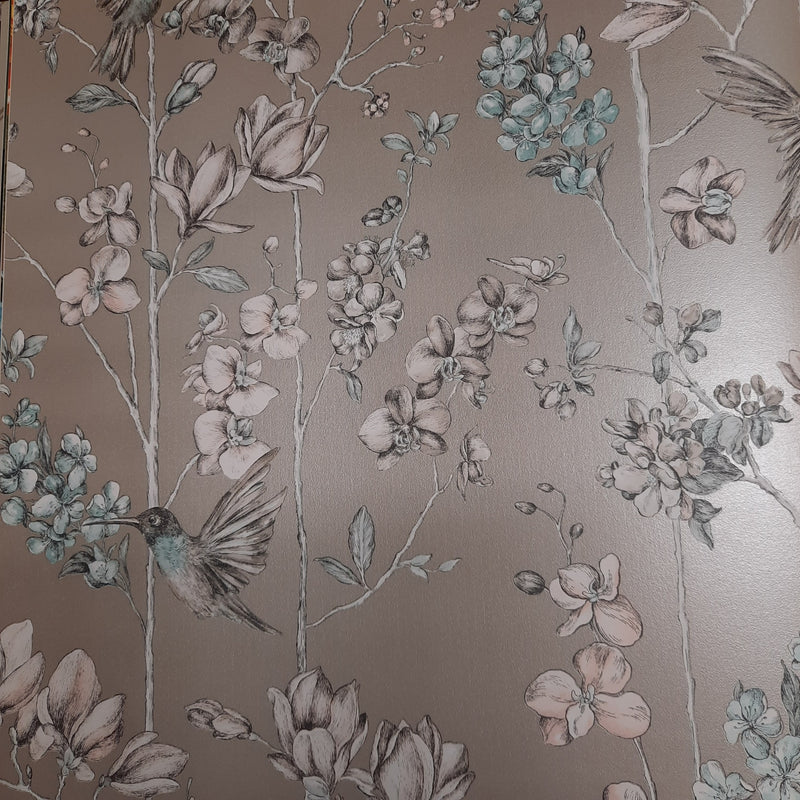 Hummingbird Charm Wallpaper - 3 Colours