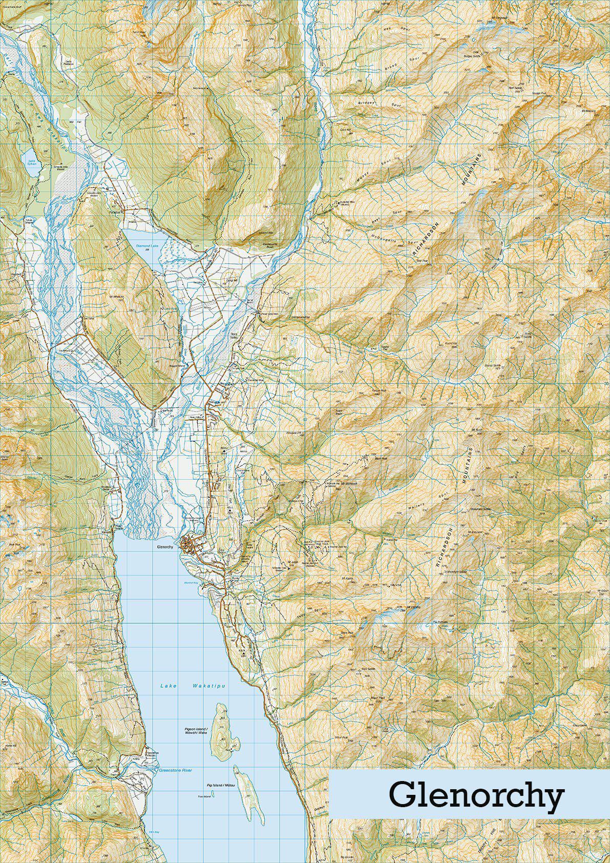Glenorchy Portrait Map