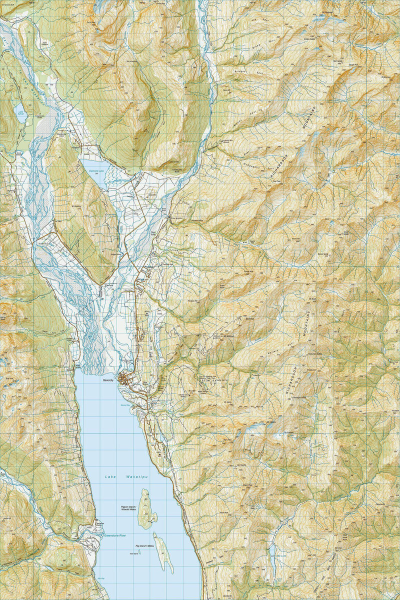 Glenorchy - Topography Map