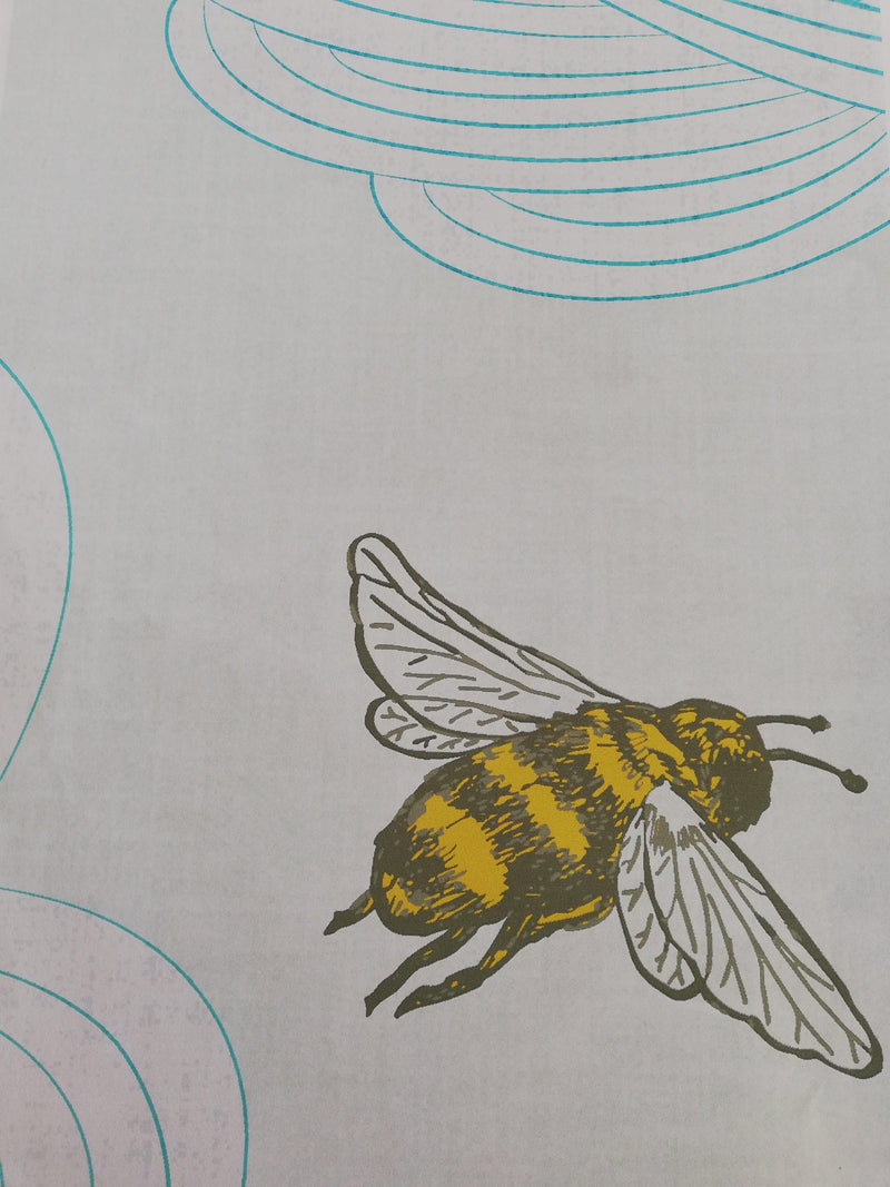Hairy Bee Wallpaper - 6 Colours