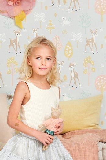 Golden Woods Wallpaper - 5 Colours NZ-Wallpaper
