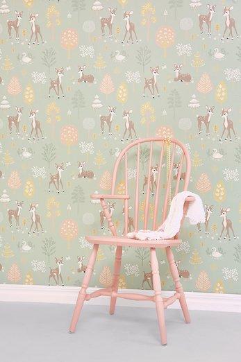 Golden Woods Wallpaper - 5 Colours NZ-Wallpaper