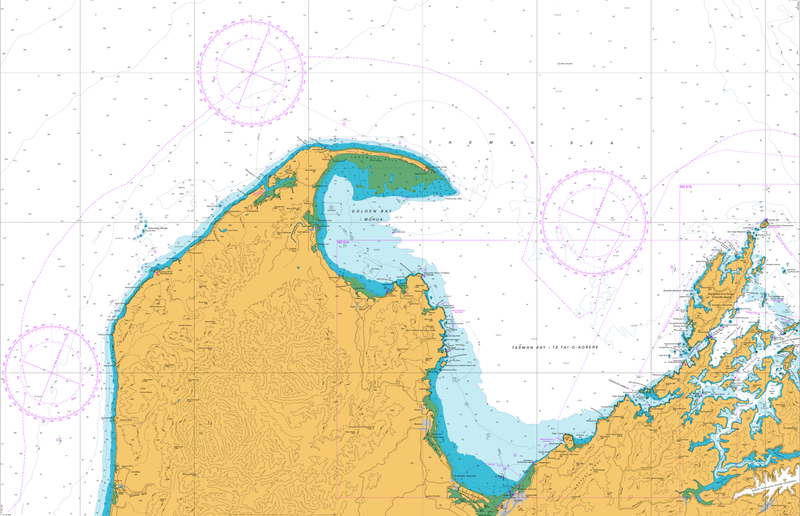 Top of The South - Nautical Chart Map