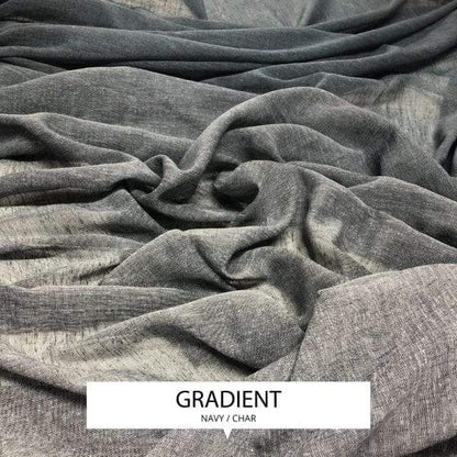 Gradient Printed - Navy on Char Base