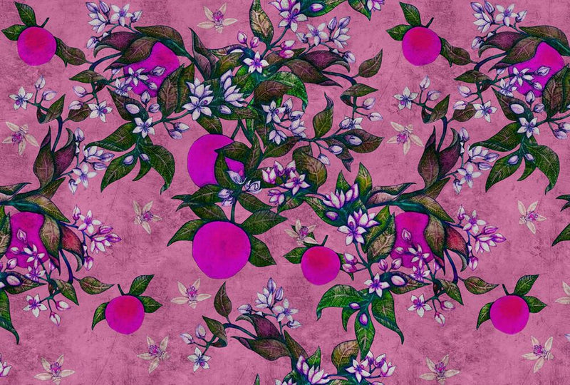 Grapefruit Mural - Pink/Red