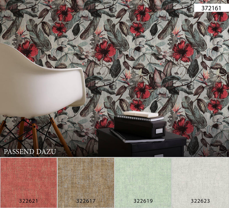 Greenery Metallic Coordinates - 19 Colours NZ-Wallpaper
