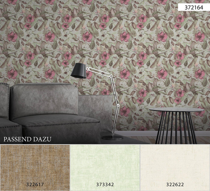 Greenery Metallic Coordinates - 19 Colours NZ-Wallpaper