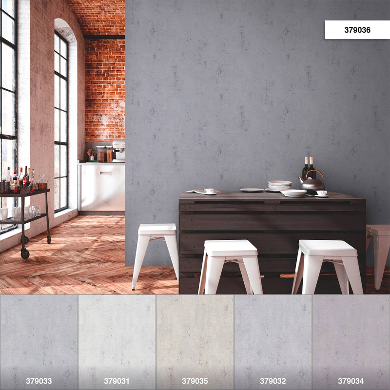 Grey 2 - New York Plaster Wallpaper