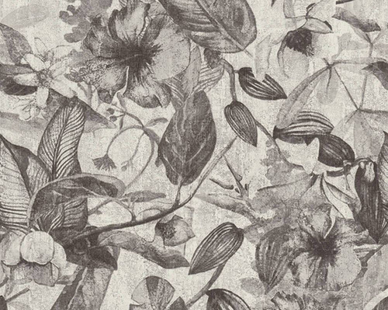 Graphic Floral Wallpaper - 5 Colours
