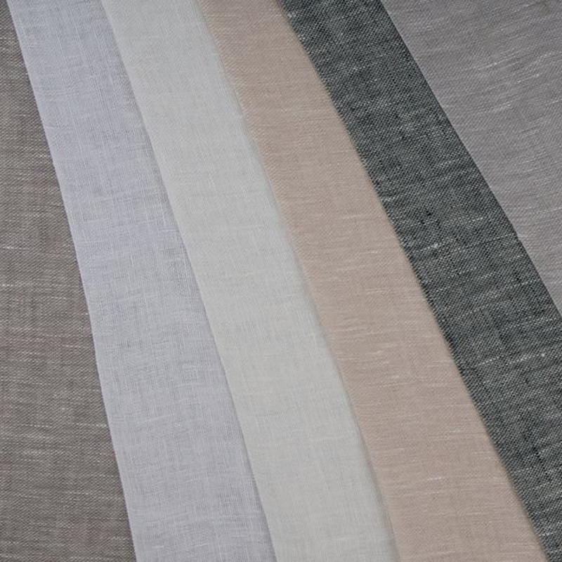 Hampton Wide Width Linen Curtain Fabric - 6 Colours