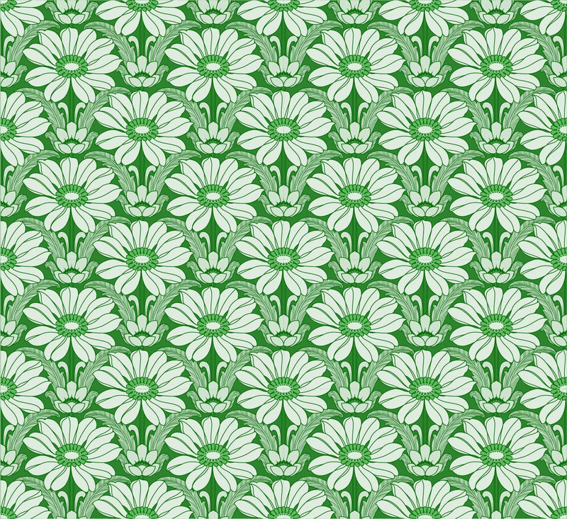 Happy Hippy Wallpaper - Green
