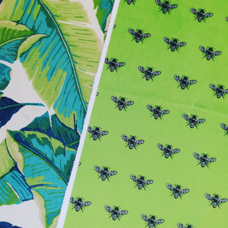Hewson Bee - Velvet Fabric - Resene Colour Lima